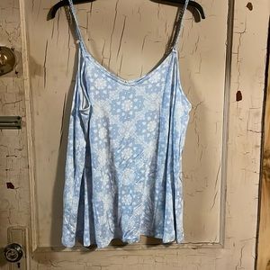 Torrid paisley bandana blue white swing cami 2